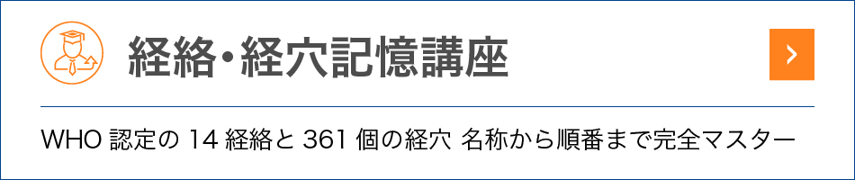 14経絡と361経穴記憶講座